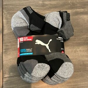 Puma brand NEW men’s 10 pack no show socks